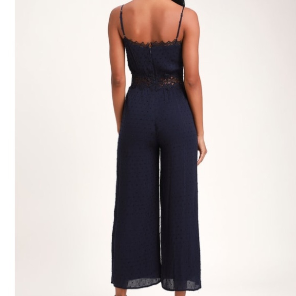 leeta Wide-Legged Jumpsuit Navy Blue